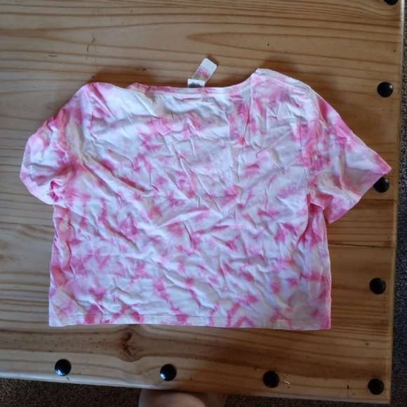 PINK Pink Tye-dye Crop Top - Picture 2 of 3